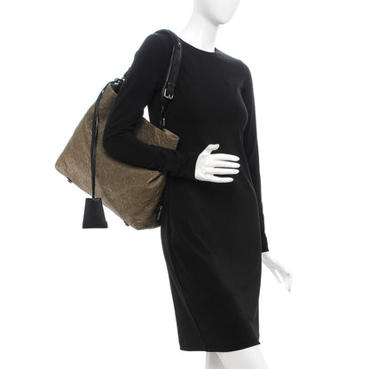 Louis Vuitton Monogram Lambskin Antheia Hobo PM Olive 2 of 8