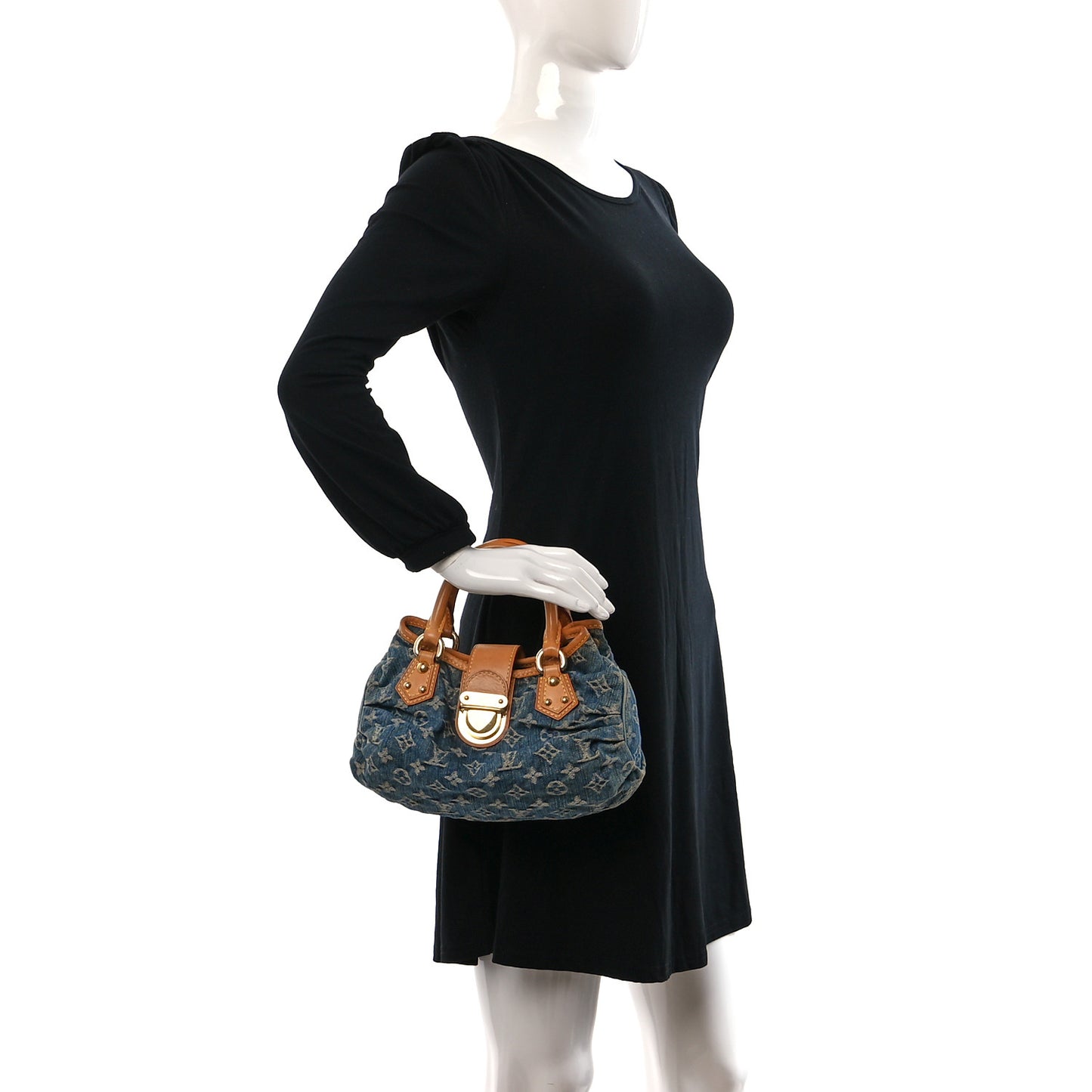 Monogram Denim Pleaty Blue