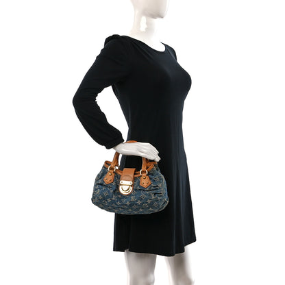 Louis Vuitton Monogram Denim Pleaty Blue 2 of 10