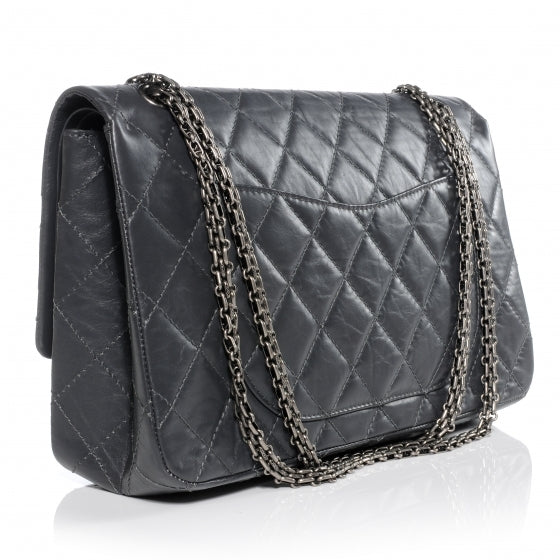 Chanel Aged Calfskin 2.55 Reissue 227 Flap Grey 3 of 8