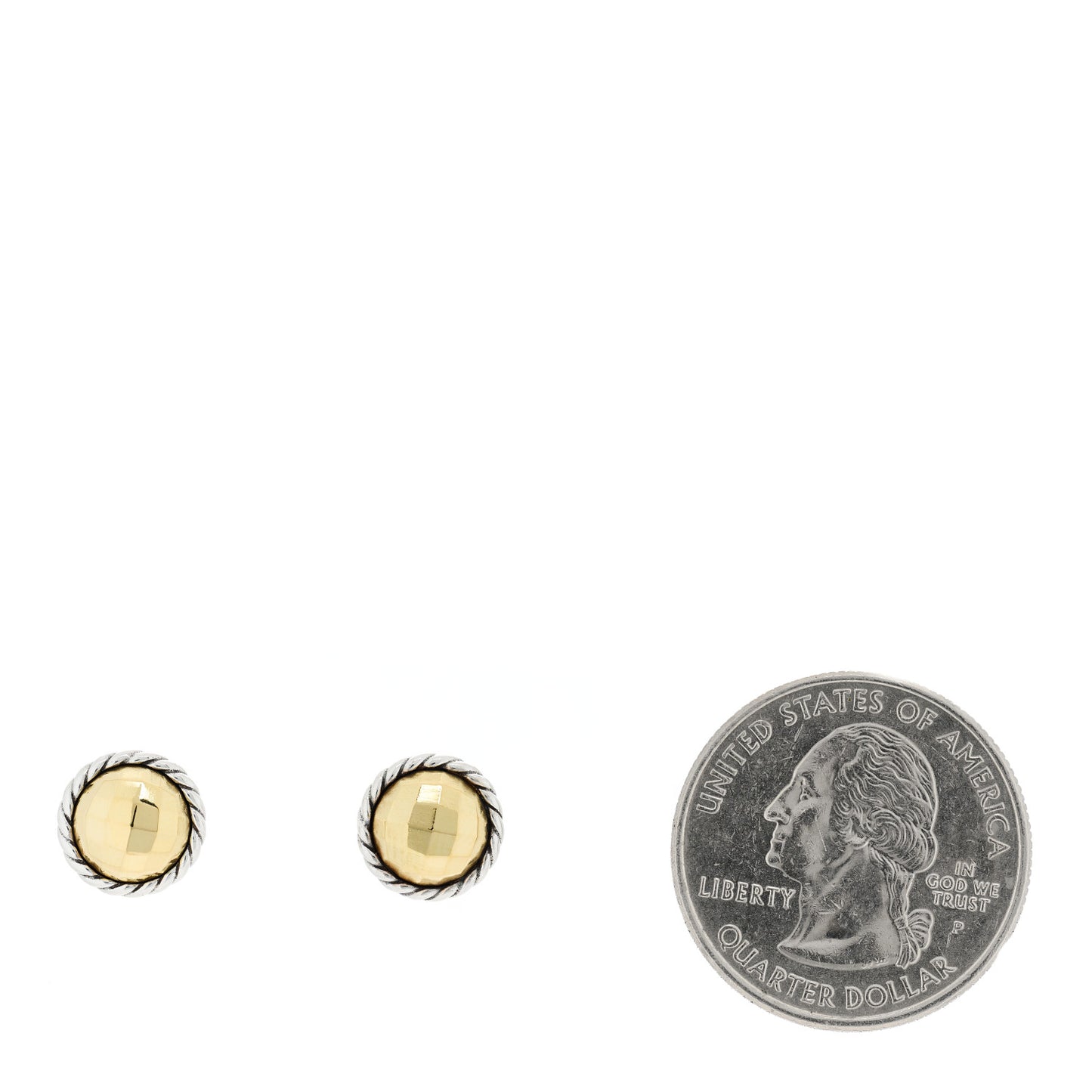 Sterling Silver 18K Yellow Gold Petite Chatelaine Earrings