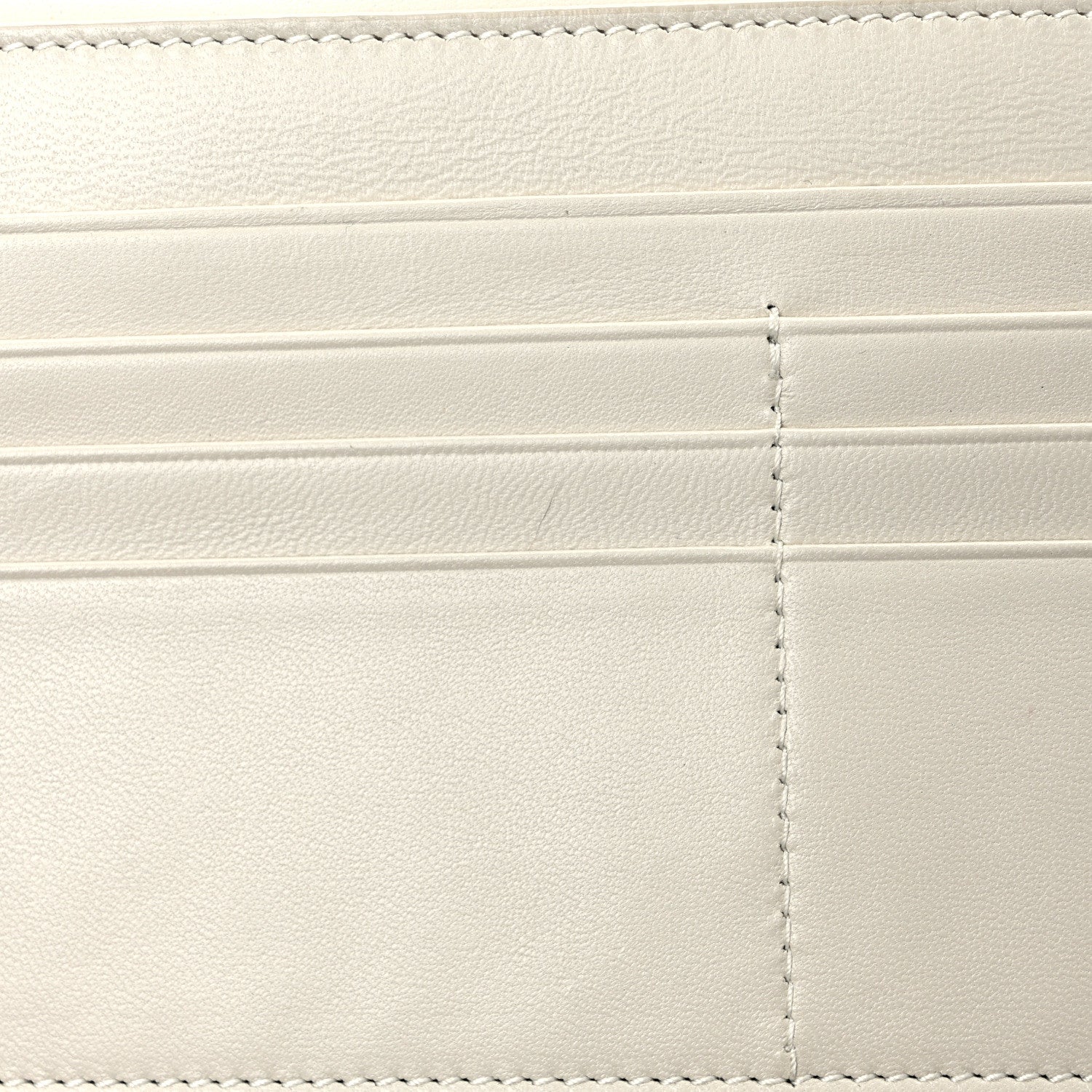 Saint Laurent Smooth Shiny Calfskin Monogram Uptown Wallet Crema Soft 12 of 13