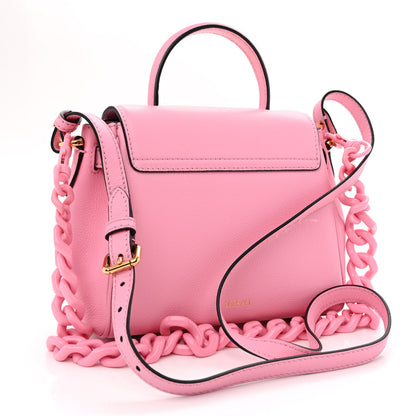 Versace Grained Calfskin Small La Medusa Top Handle Bag Pink 3 of 11