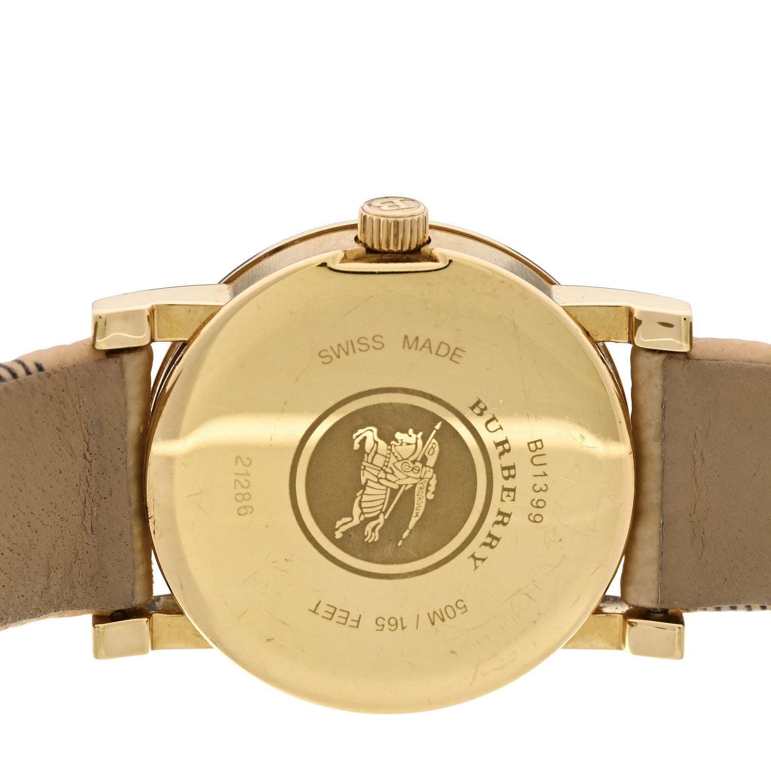 Burberry Stainless Steel Calfskin 28mm Nova Check Quartz Watch BU1399 4 of 4