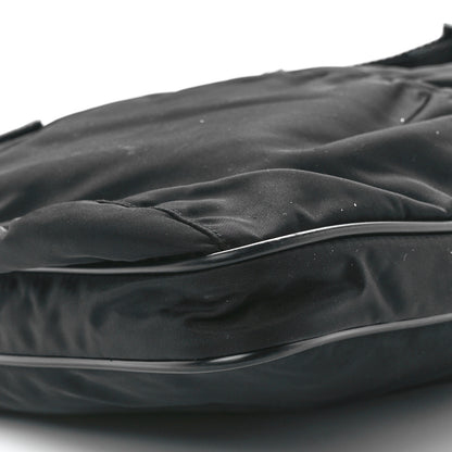 Prada Nylon Flat Messenger Bag Black 10 of 11