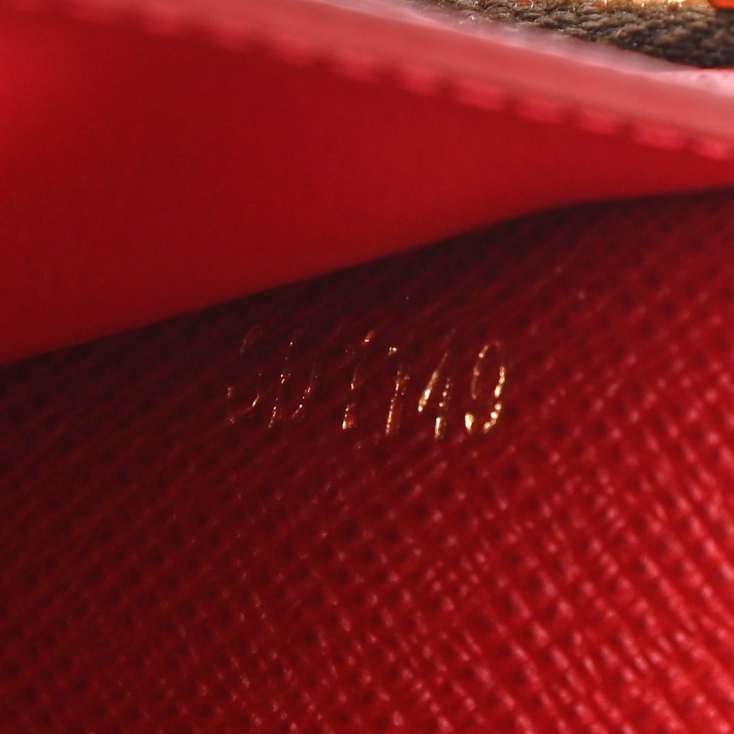 Damier Ebene Victorine Wallet Red