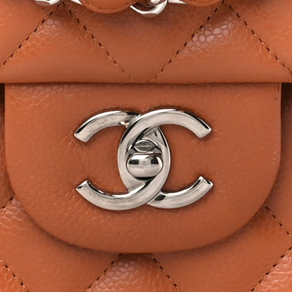 Chanel Caviar Quilted Jumbo Double Flap Light Brown 9 of 11