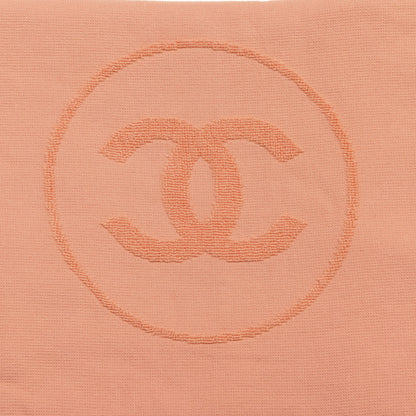 Chanel Terry Cotton CC Beach Towel Orange 2 of 5