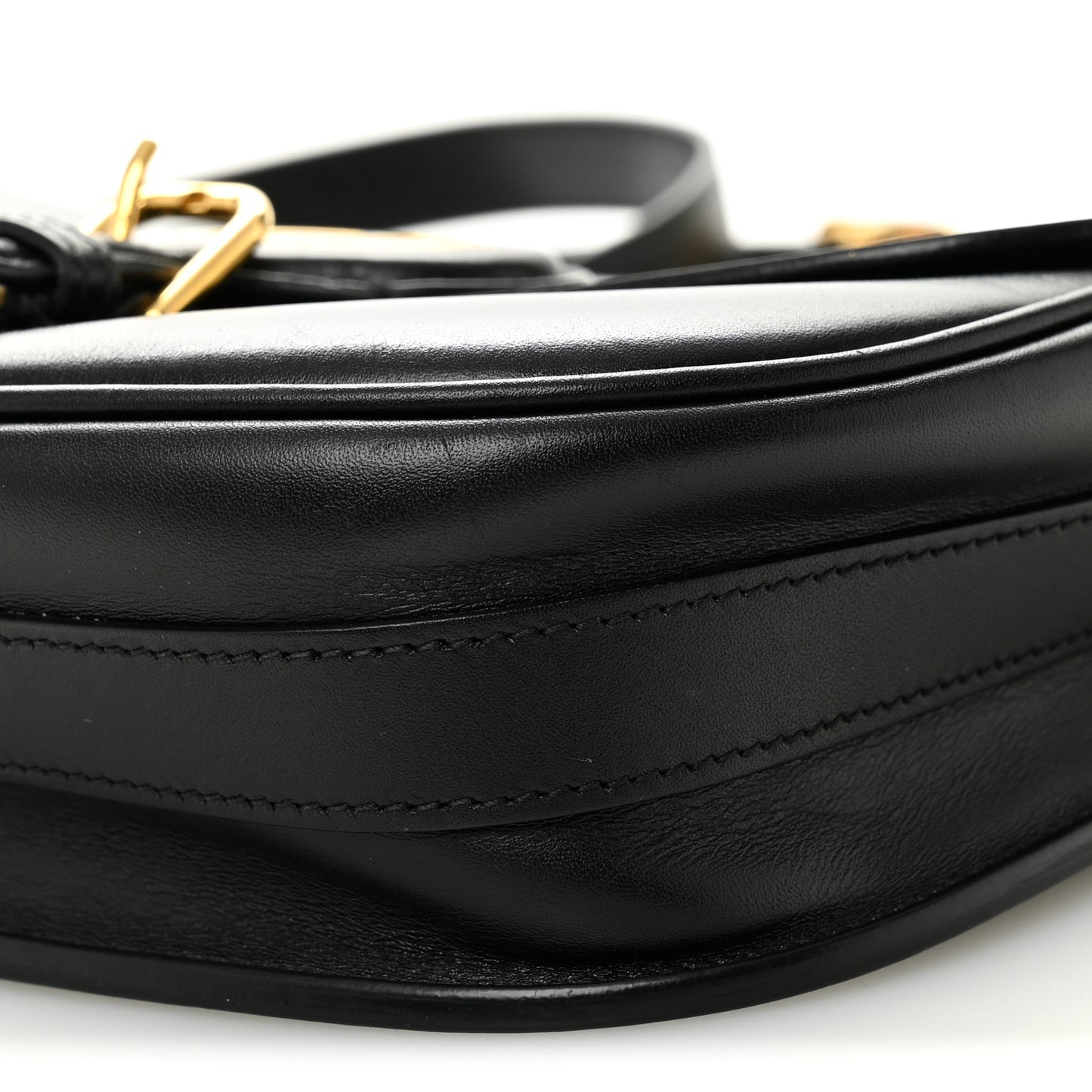 Box Calfskin Medium Bobby Flap Black