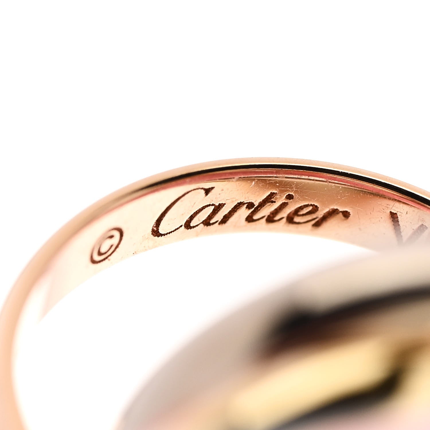 Cartier 18K Pink Yellow White Gold Trinity Adjustable Cord Bracelet Pink 3 of 7