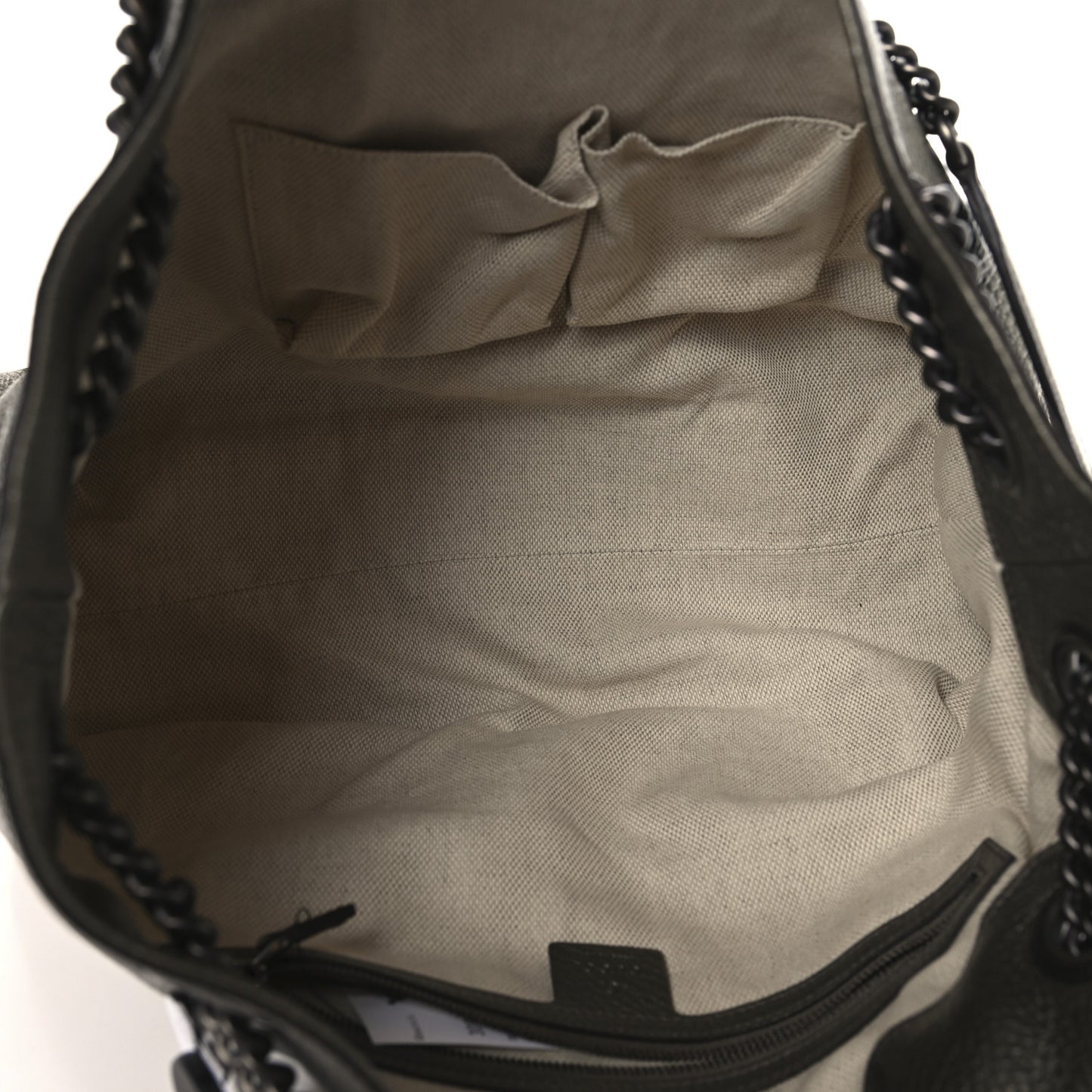 Metallic Pebbled Calfskin Medium Soho Chain Shoulder Bag Sasso