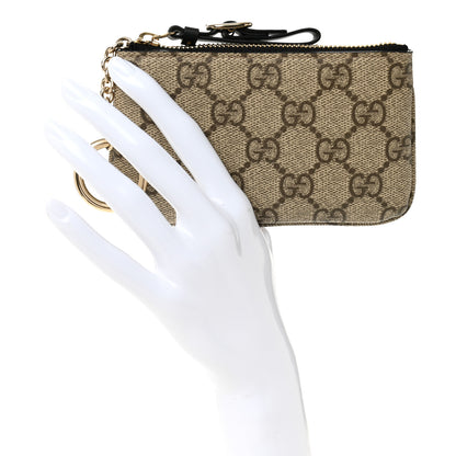 Gucci GG Supreme Monogram Selleria Key Case Black 2 of 7