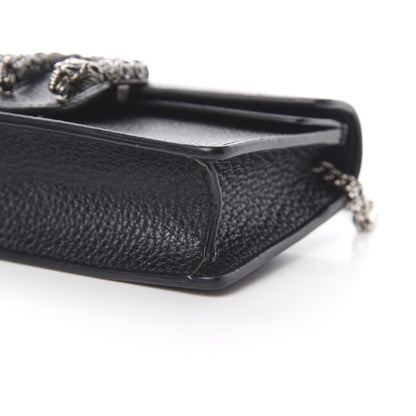 Gucci Calfskin Super Mini Dionysus Shoulder Bag Black 10 of 11