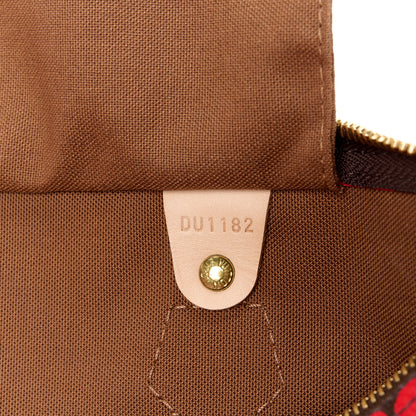 Louis Vuitton LOUIS VUITTON Monogram Kusama Town Speedy 30 Red 7 of 14