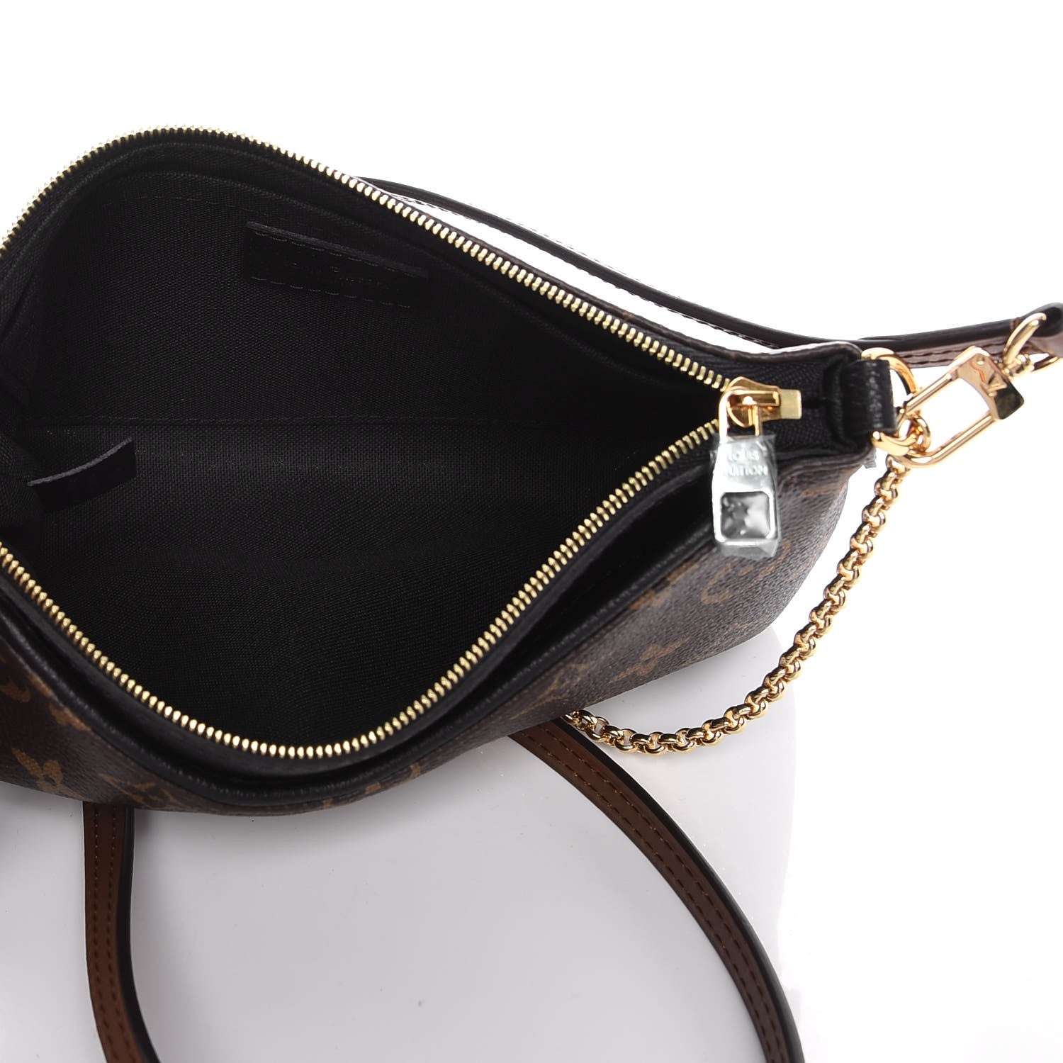 Louis Vuitton Monogram Pallas Clutch Black 5 of 9