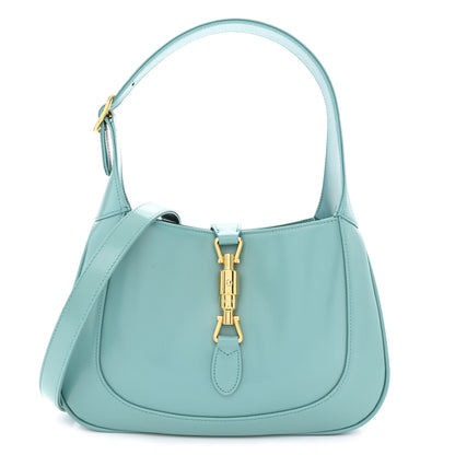 Gucci Boarded Dyana Lux Calfskin Small Jackie 1961 Hobo Dusty Azure 1 of 13