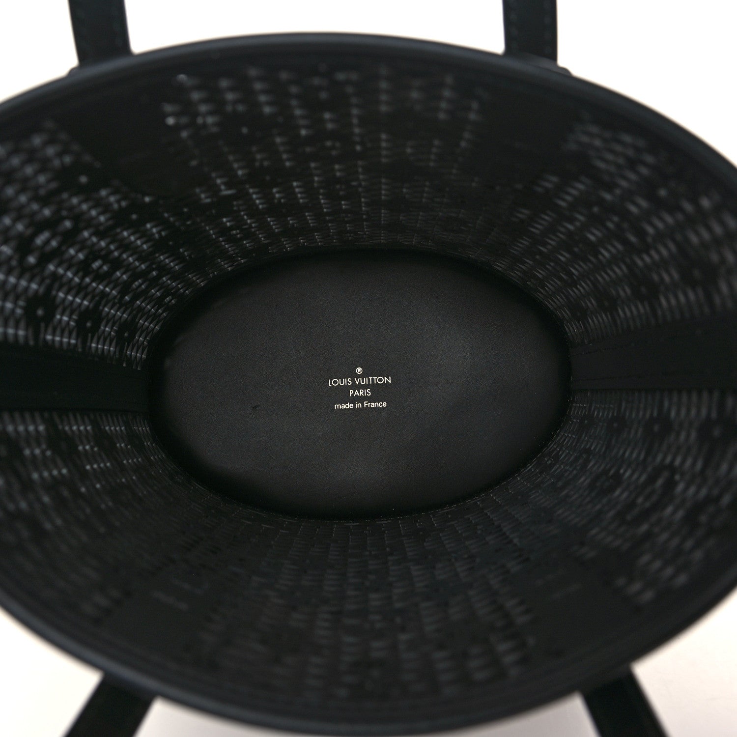 Louis Vuitton Patent Calfskin Laced Monogram Bucket PM Black 5 of 8
