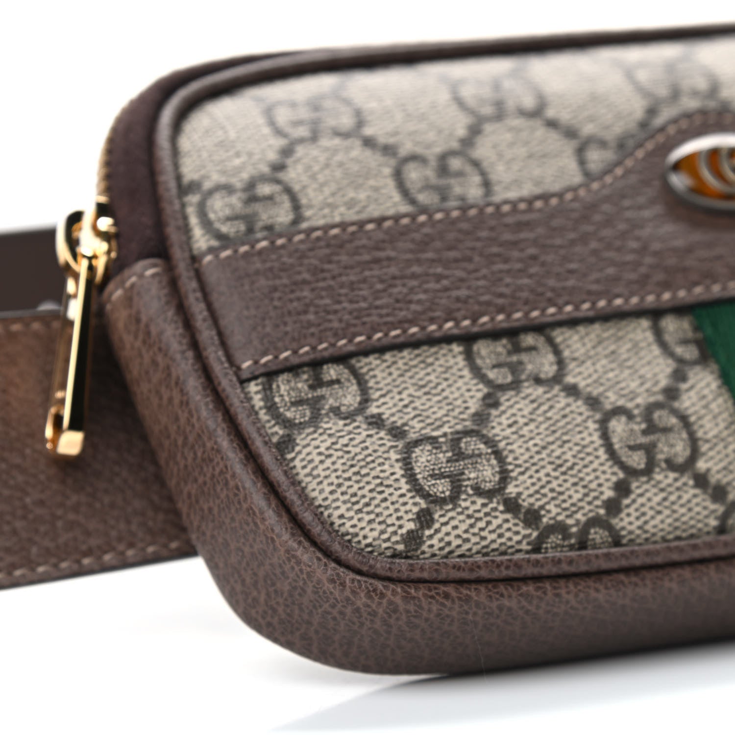Gucci GG Supreme Monogram Ophidia Belted iPhone Case 85 34 Dark Brown 9 of 10