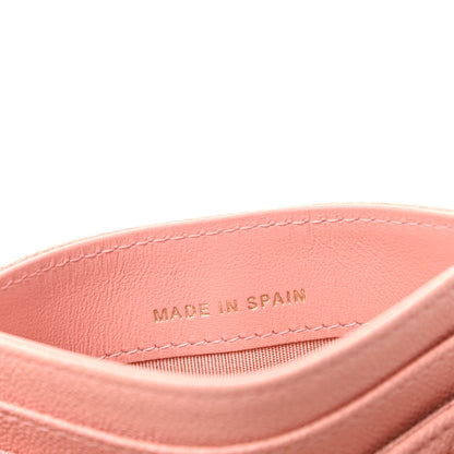 Chanel Caviar Quilted Boy Card Holder Pink 7 of 8