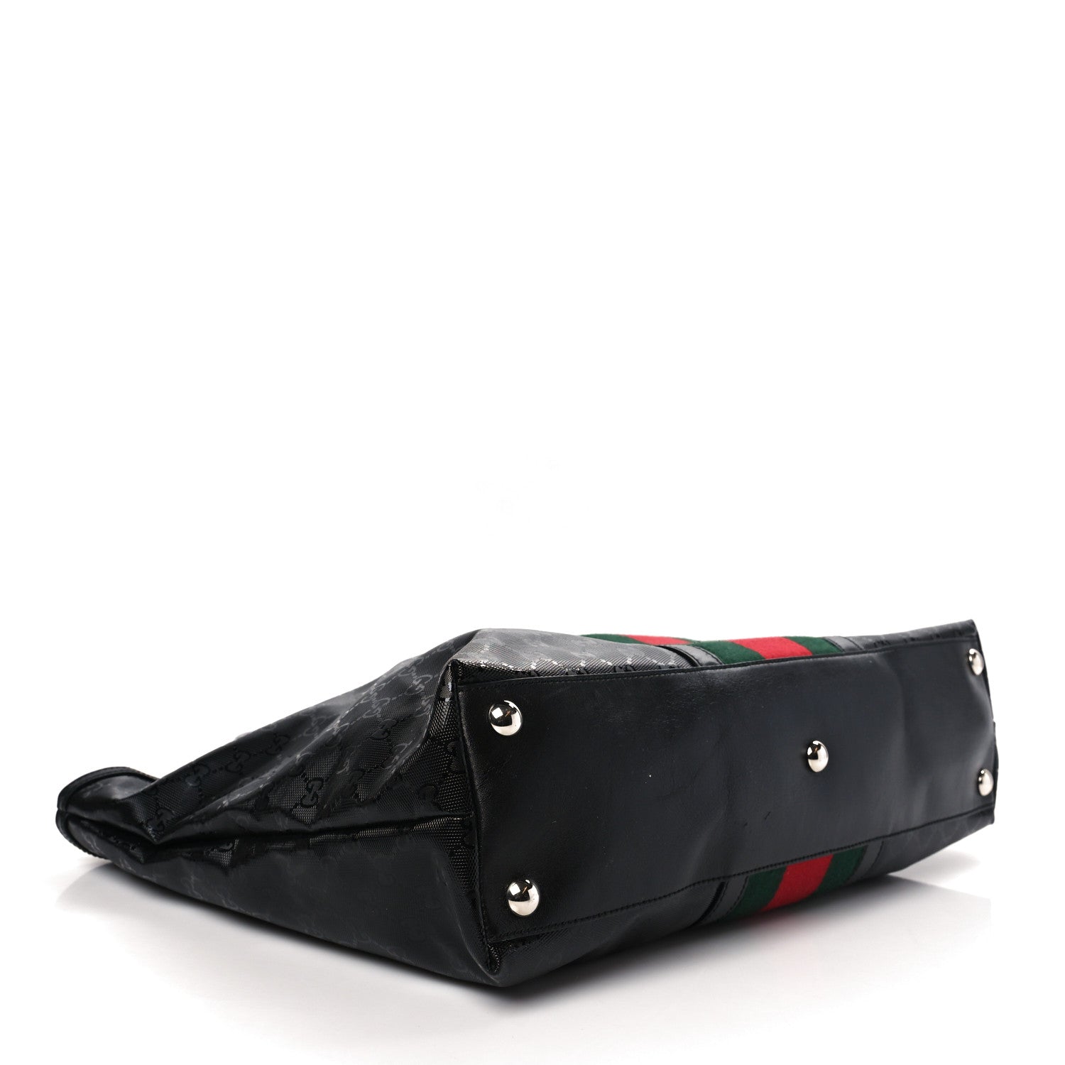 Gucci Imprime Monogram Web 500 Tote Black 4 of 9