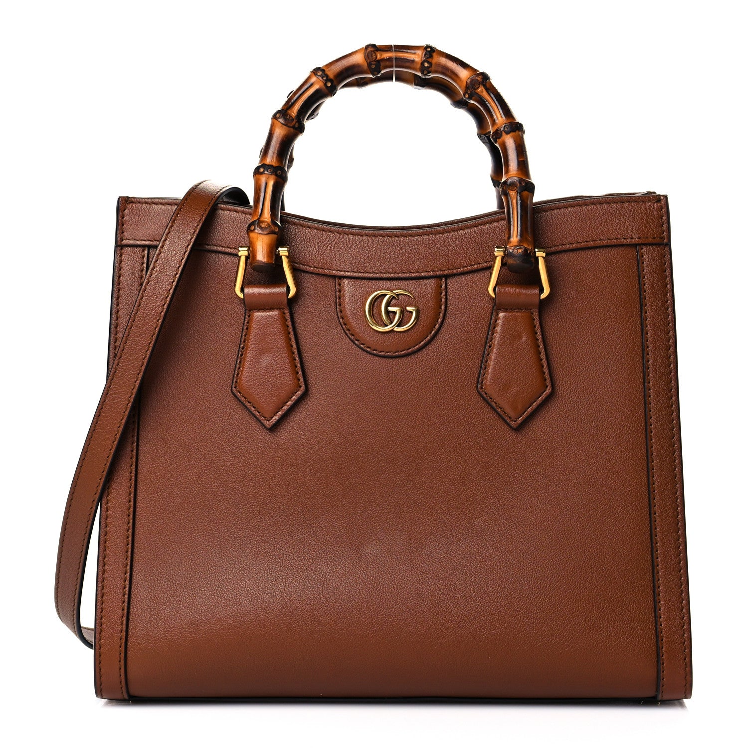 Gucci Wonka Grain Calfskin Small Diana Tote Bag Cuir 1 of 10