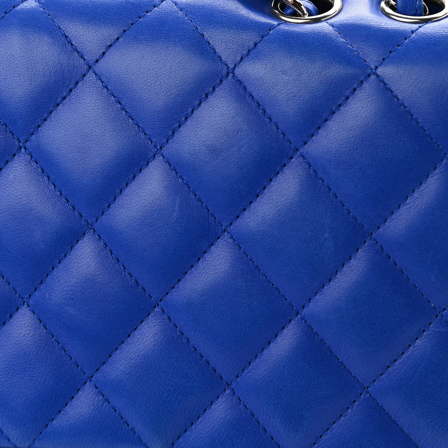 Chanel Lambskin Quilted Jumbo Single Flap Blue 12 of 13