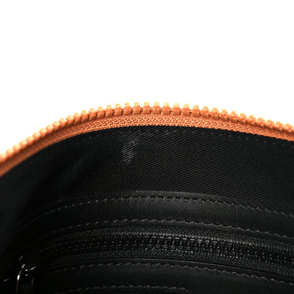MCM Visetos Medium Stark Wristlet Pouch Black Cognac 9 of 9