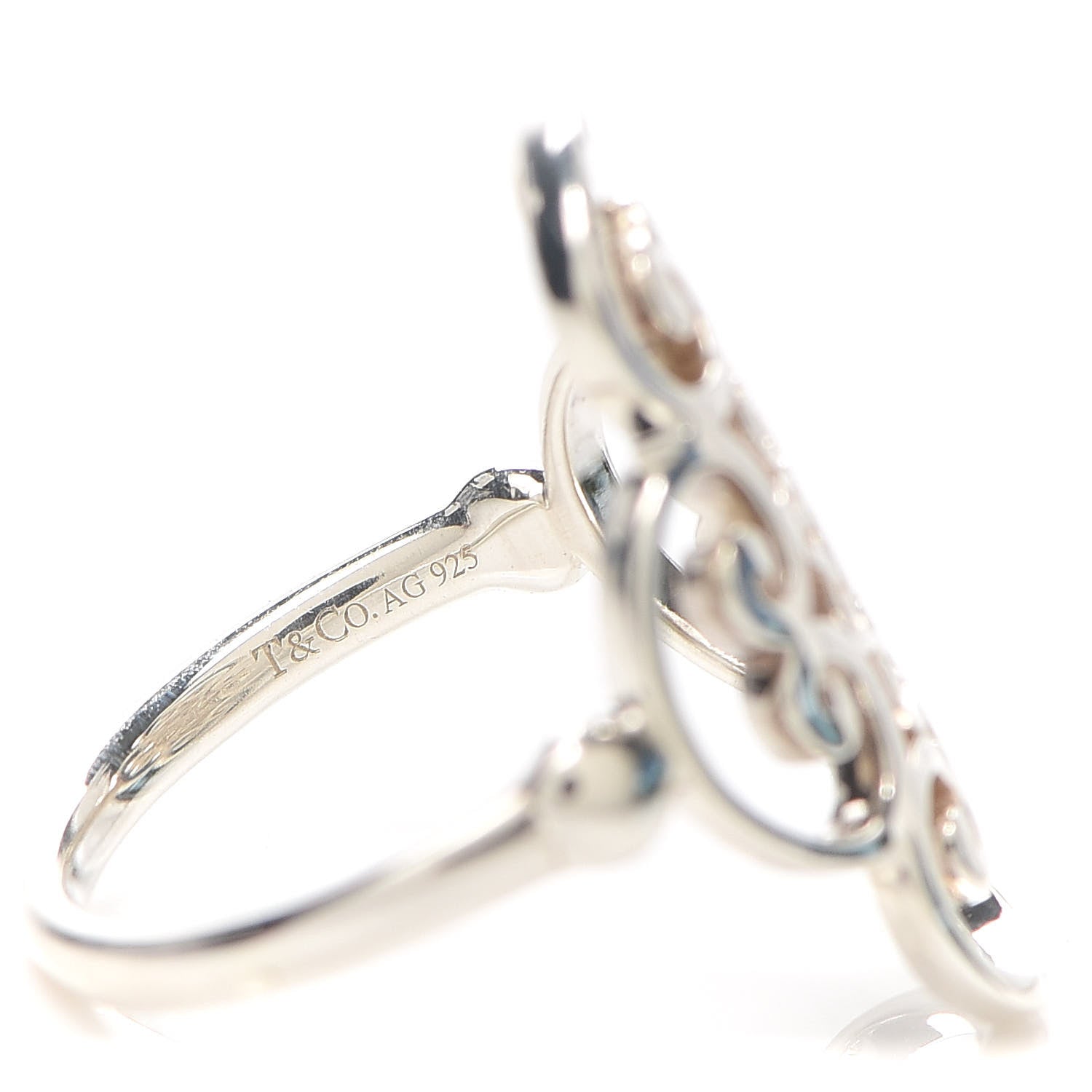 Tiffany Sterling Silver Paloma Picasso Venezia Goldoni Quadruplo Ring 50 5.25 6 of 6