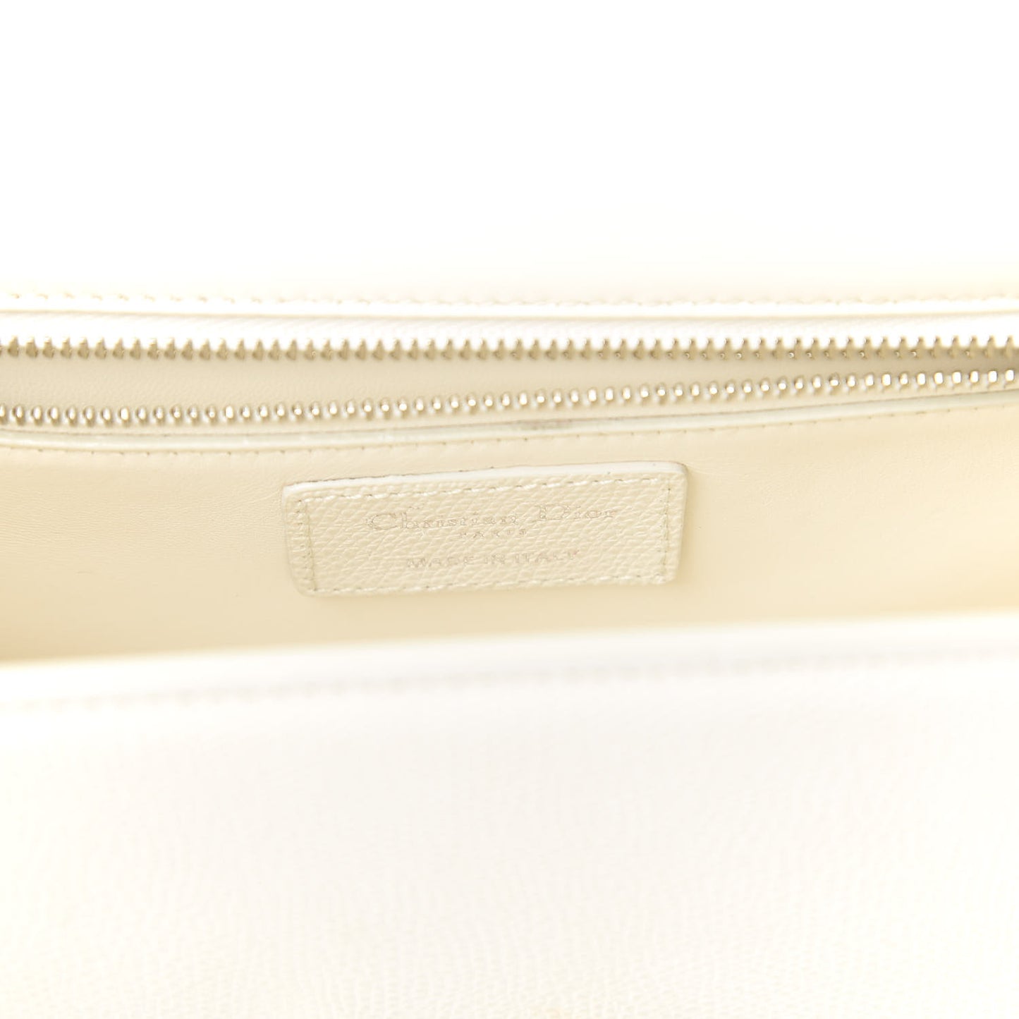 Grained Calfskin 30 Montaigne Chain Flap Bag White