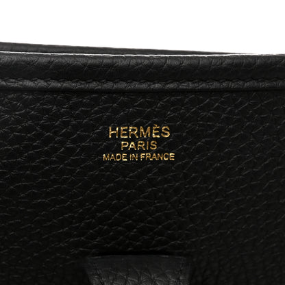 Hermes Taurillon Clemence Evelyne III PM Black 6 of 11