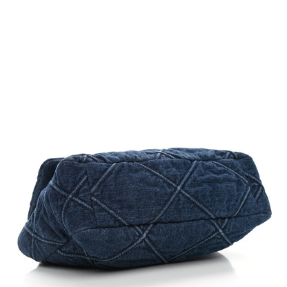 Chanel Denim Quilted Large Chanel 19 Flap Blue 4 of 9