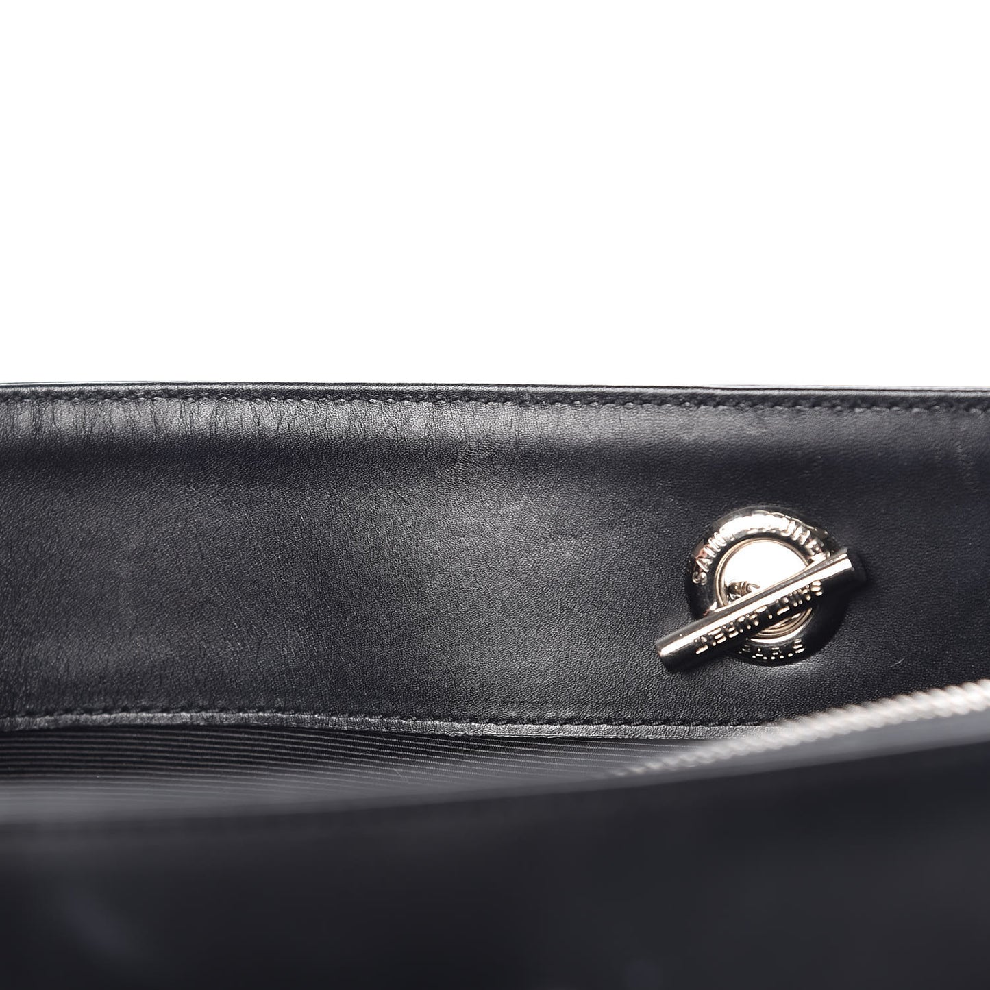 Calfskin Classic Monogram Shopping Bag Black