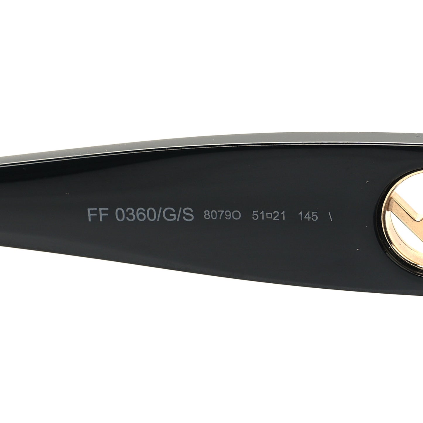 Acetate F is Fendi Cat Eye Sunglasses FF 0360/G/S Black