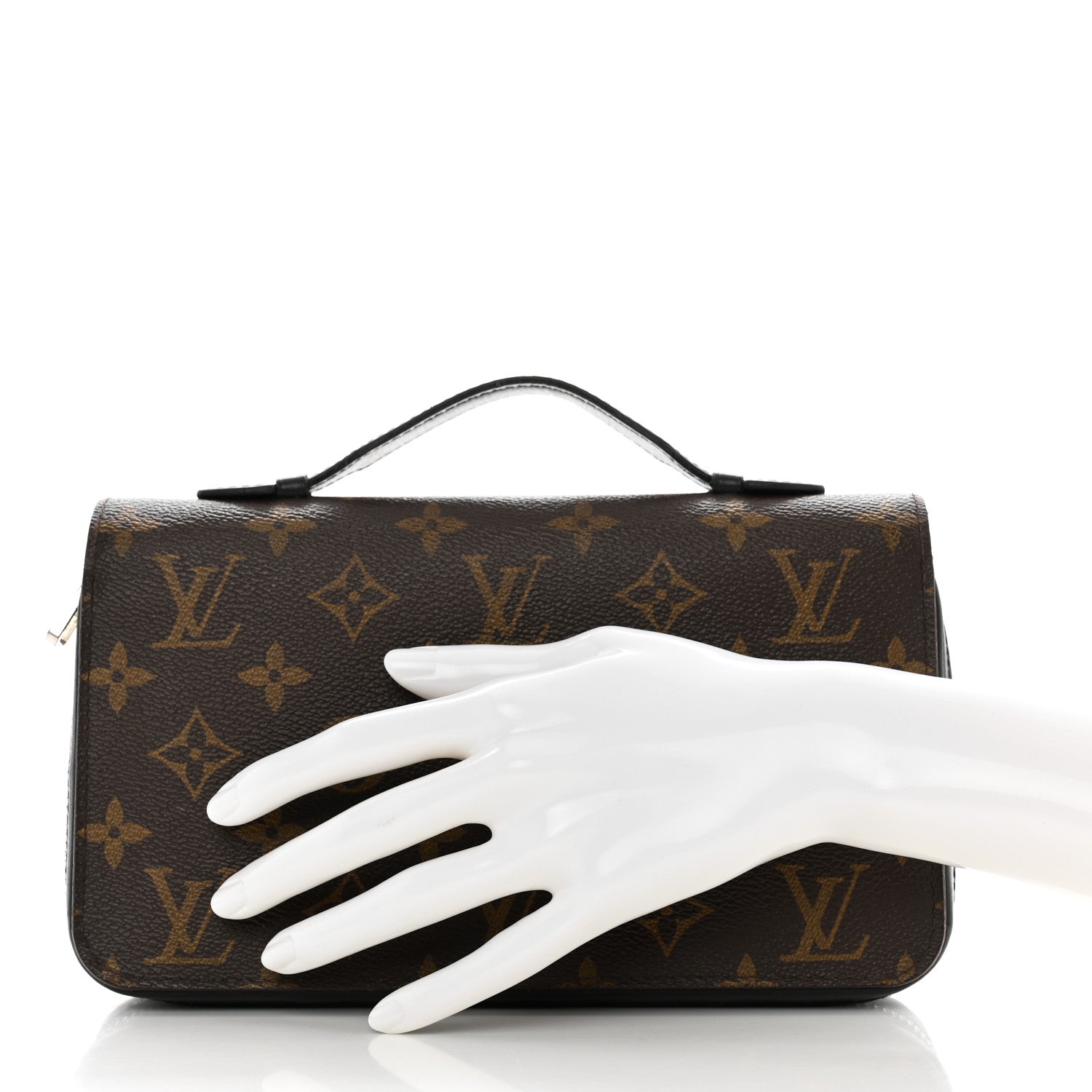 Louis Vuitton Monogram Macassar Zippy XL Wallet 2 of 7
