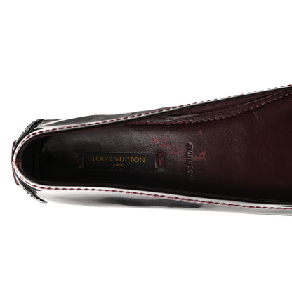 Louis Vuitton Patent Calfskin Oxford Ballerina Flats 38 Amarante 8 of 8