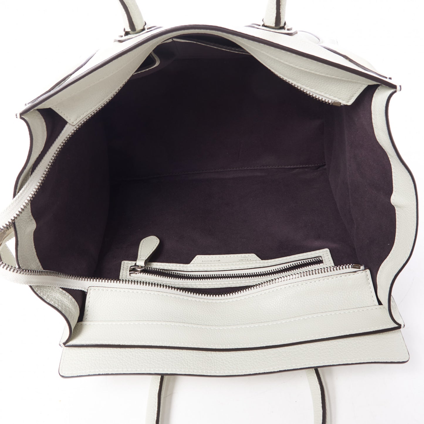 Drummed Calfskin Mini Luggage Lune