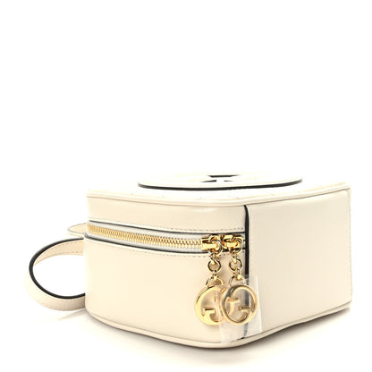 Gucci Sakai Be Green Calfskin Diagonal Stitched Blondie Top Handle Bag Mystic White 5 of 10