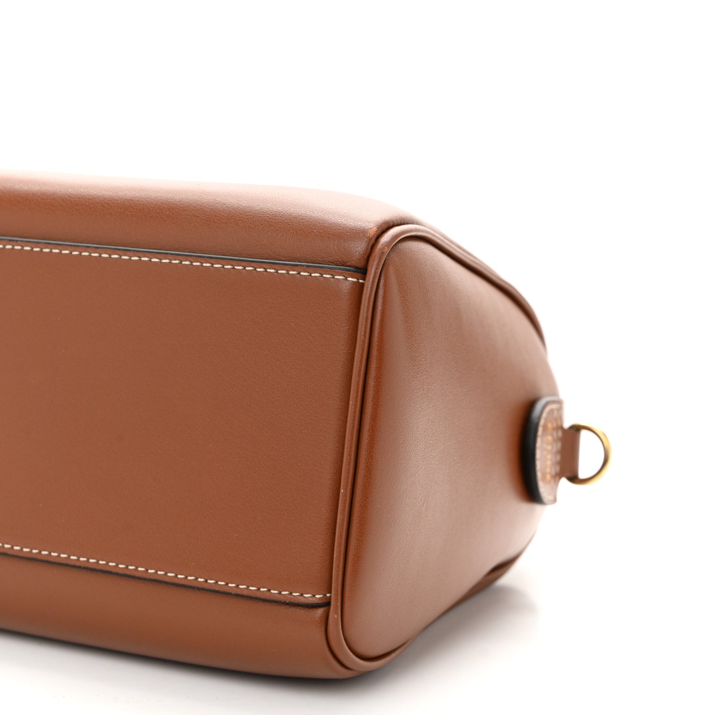 Smooth Calfskin Triomphe Small Boston Bag Tan