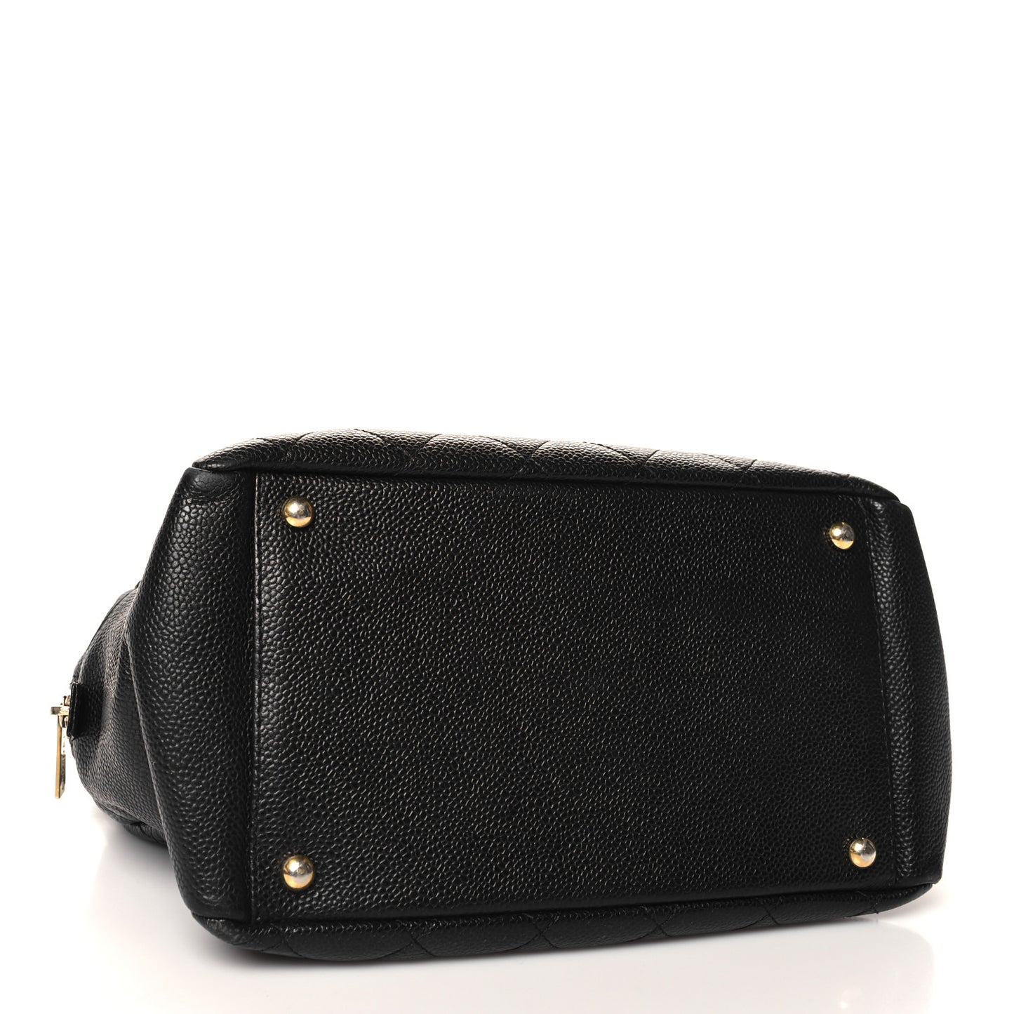 Caviar Quilted Petit Timeless Tote PTT Black