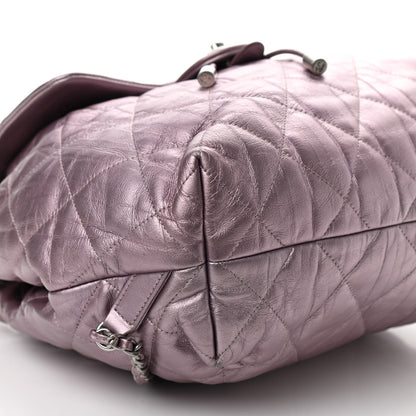 Chanel Iridescent Calfskin Quilted Ground Control Backpack Pink 8 of 9