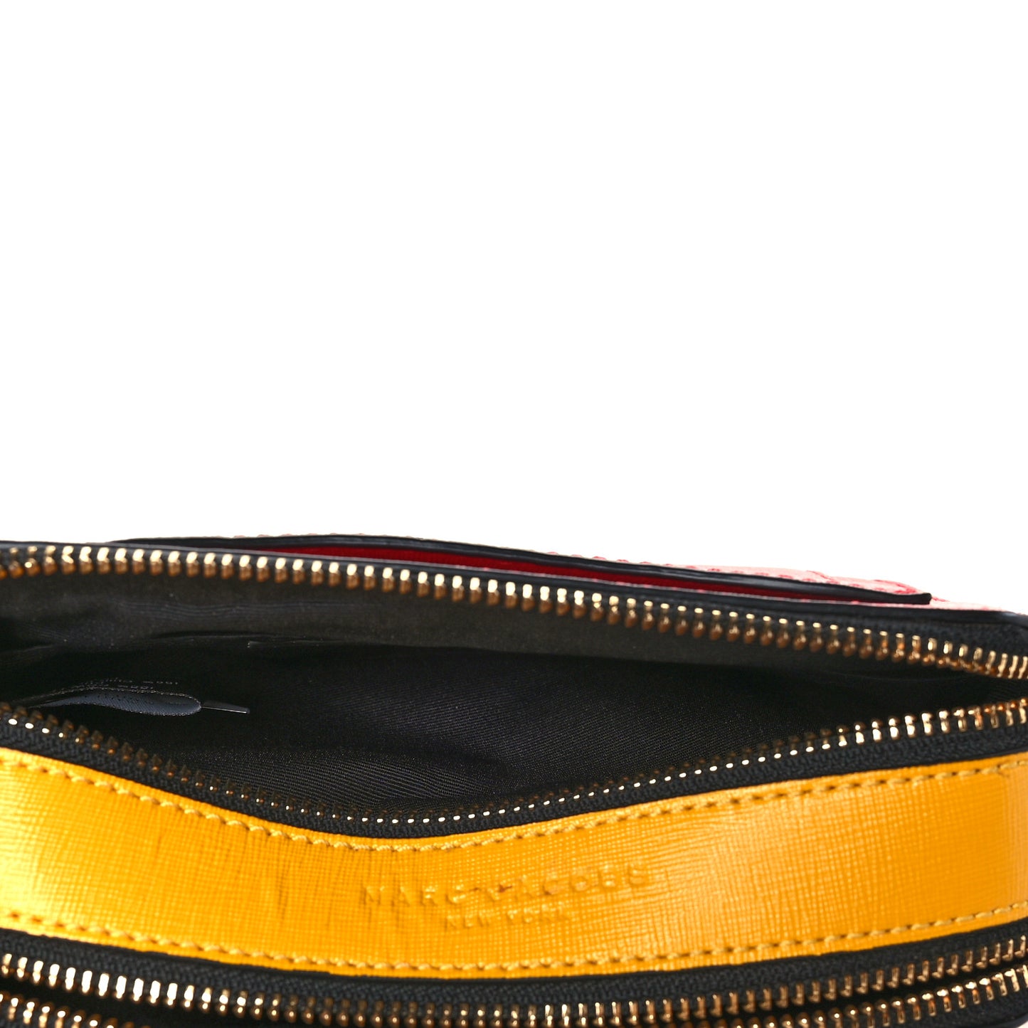 Calfskin Snapshot Double Zip Small Camera Bag Multi