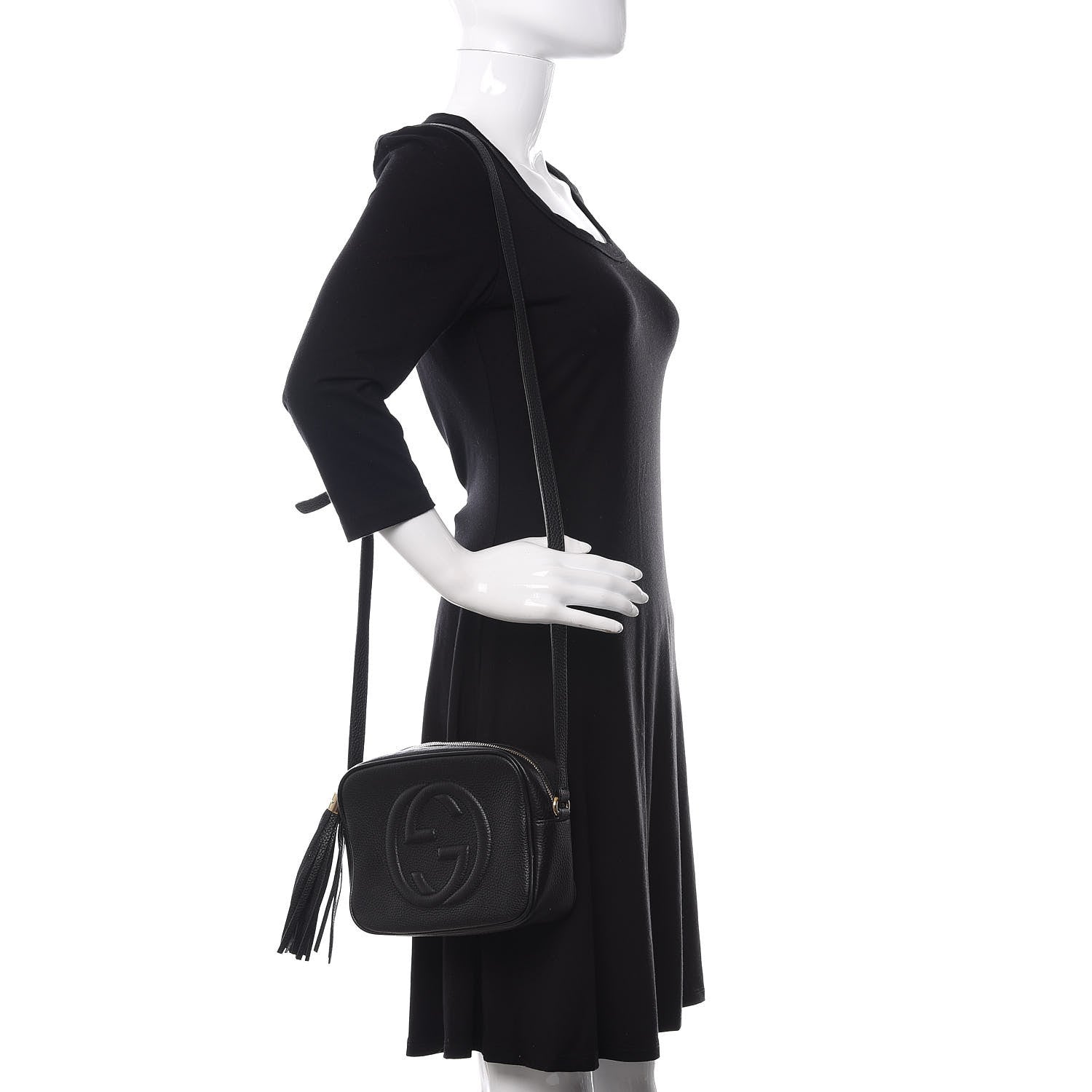 Gucci Pebbled Calfskin Small Soho Disco Bag Black 2 of 11