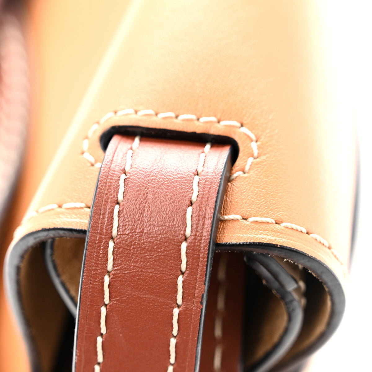 Loewe Calfskin Small Gate Crossbody Bag Amber Light Grey Rust 11 of 11