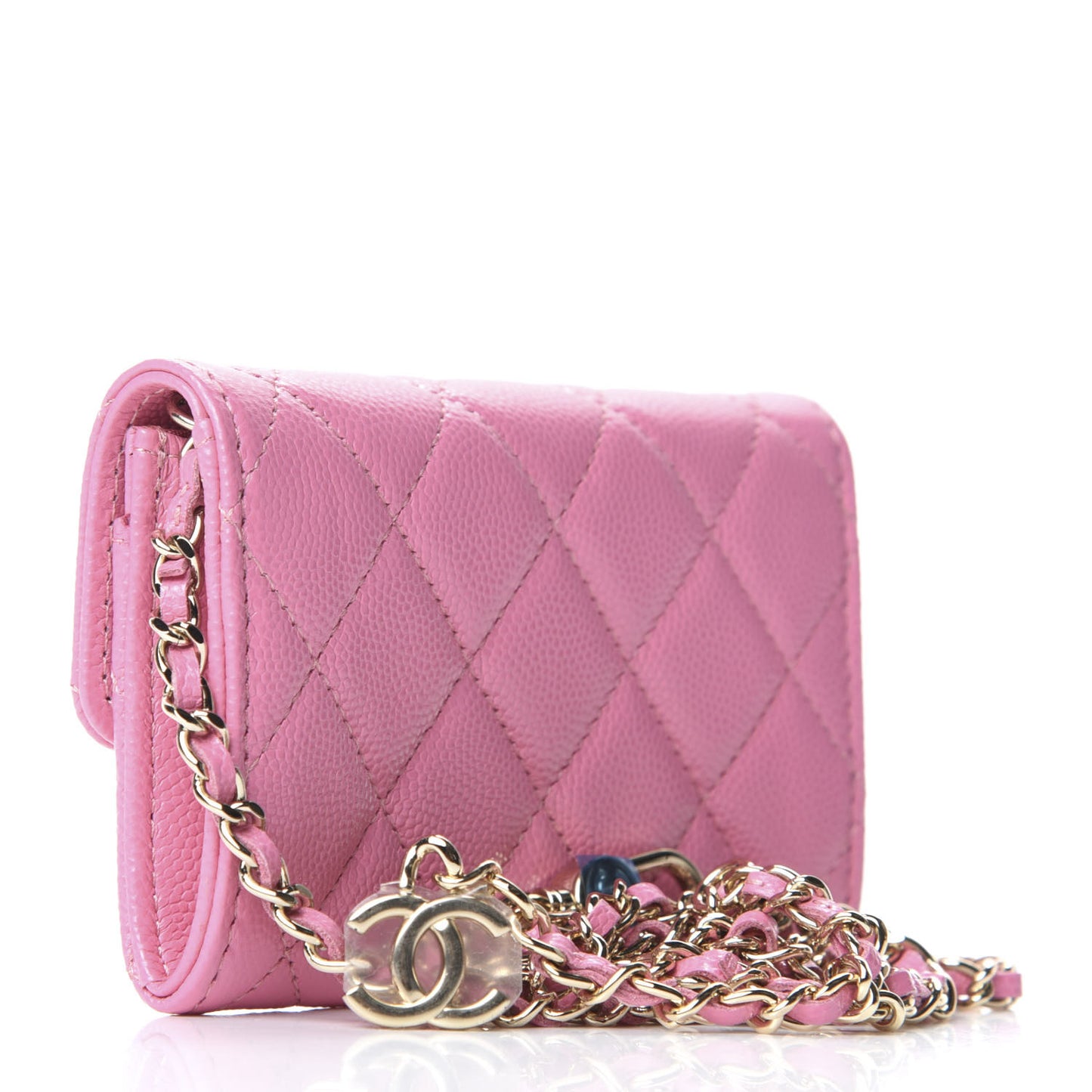 Caviar Quilted Belt Bag Pink