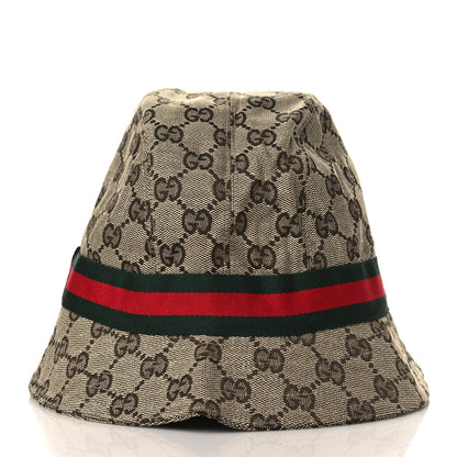 Gucci Monogram Web Bucket Hat L Brown 3 of 8
