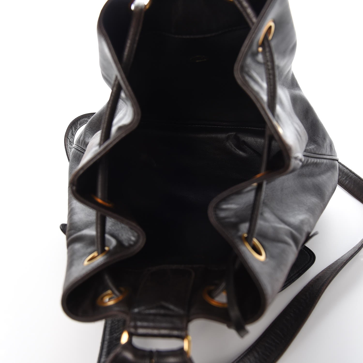 Chanel Lambskin CC Drawstring Backpack Brown 6 of 8