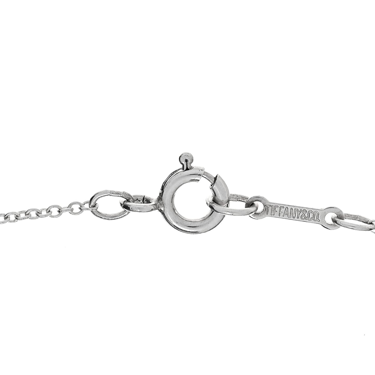 Sterling Silver 11mm Elsa Peretti Bean Pendant Necklace