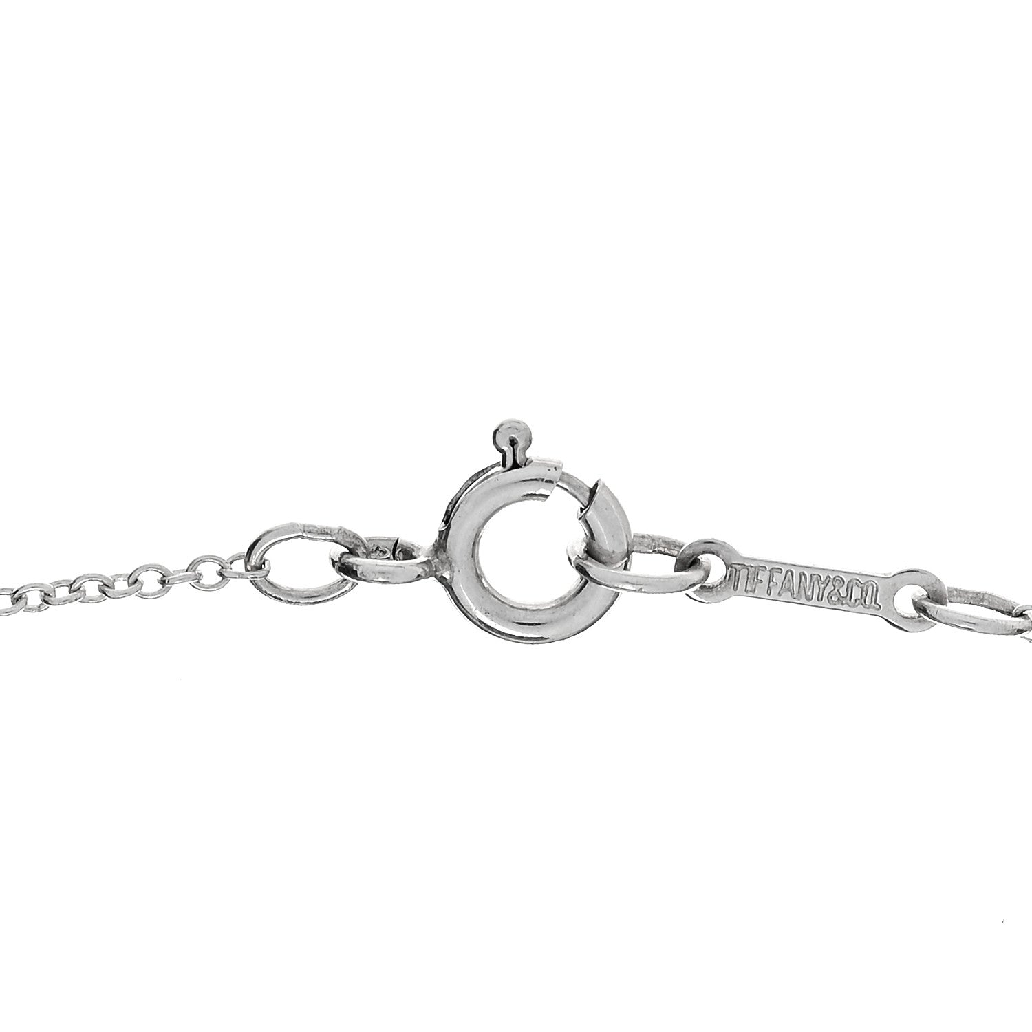 Tiffany Sterling Silver 11mm Elsa Peretti Bean Pendant Necklace 4 of 6