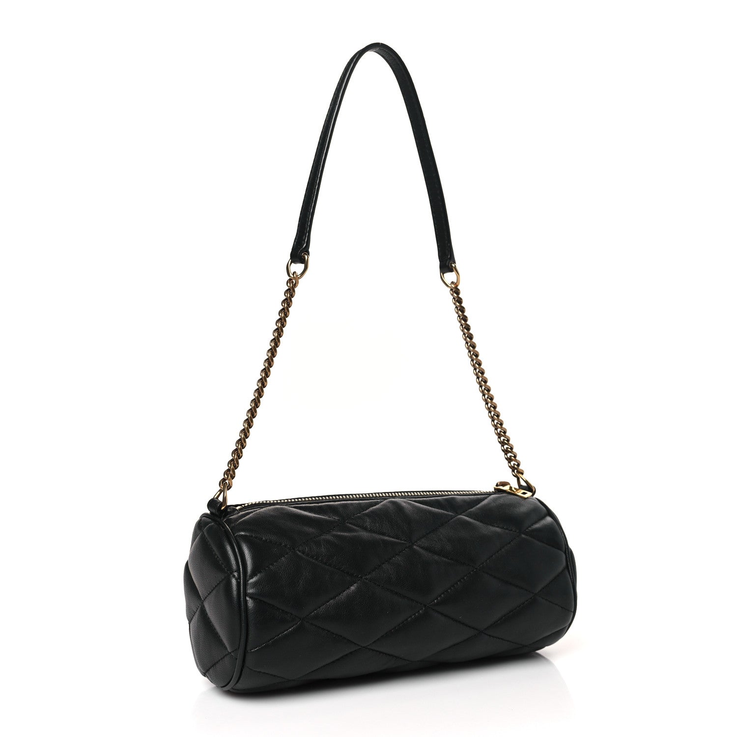 Saint Laurent Lambskin Monogram Mini Sade Tube Bag Black 3 of 9
