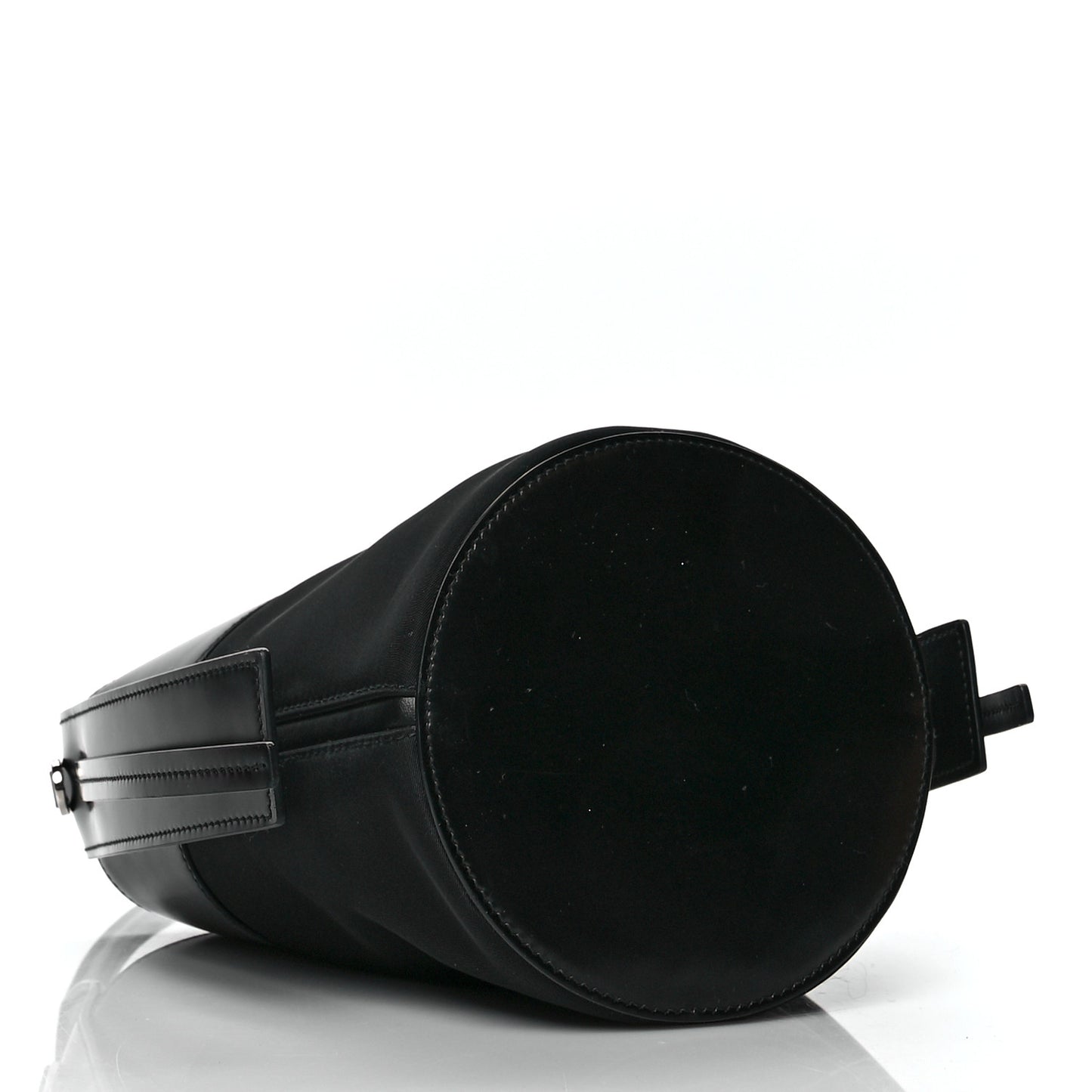 Tessuto Spazzolato Ouverture Bucket Bag Black